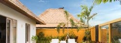 Villa avec terrasse et piscine en plein milieu des rizières d'Ubud