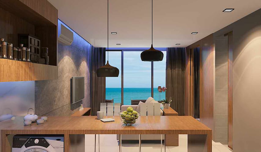 Appartement de standing avec vue sur la mer