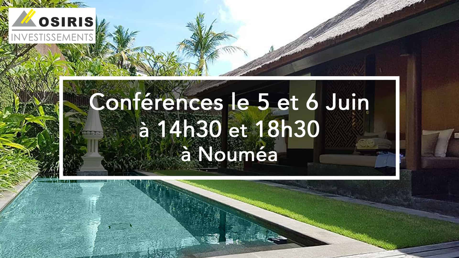 Conférences le 5 et 6 Juin à Nouméa